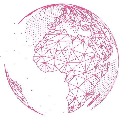 Worldwide coverage icon